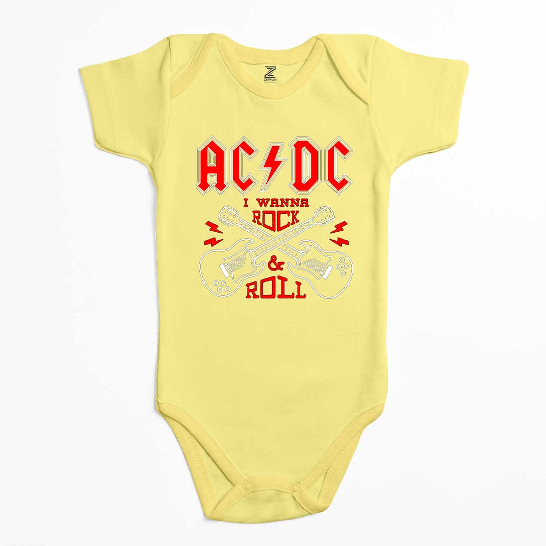Ac Dc Wanna Renkli Bebek Body Zıbın