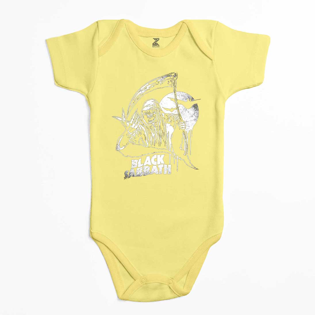 Black Sabbath Grim Reaper Renkli Bebek Body Zıbın