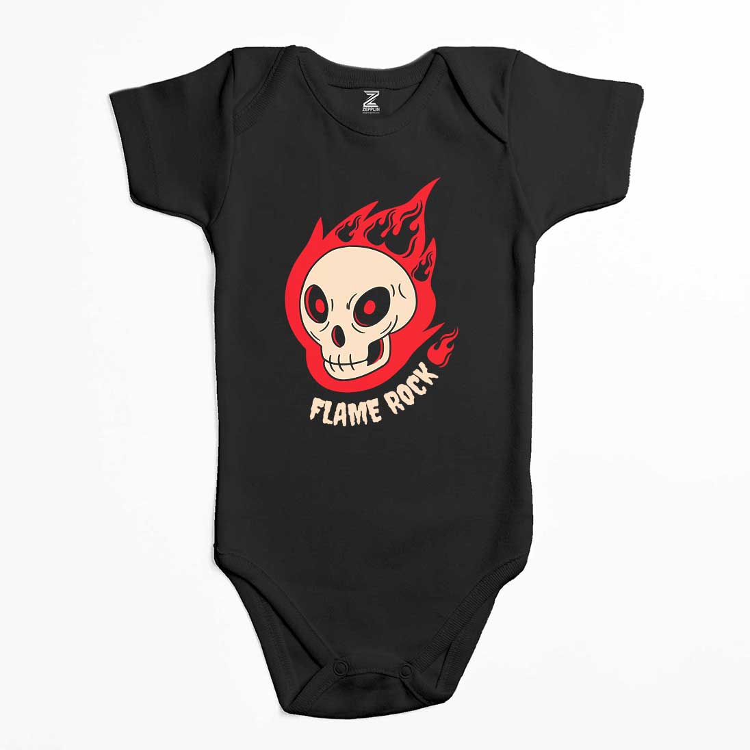 Dark Rock Musıc Renkli Bebek Body Zıbın