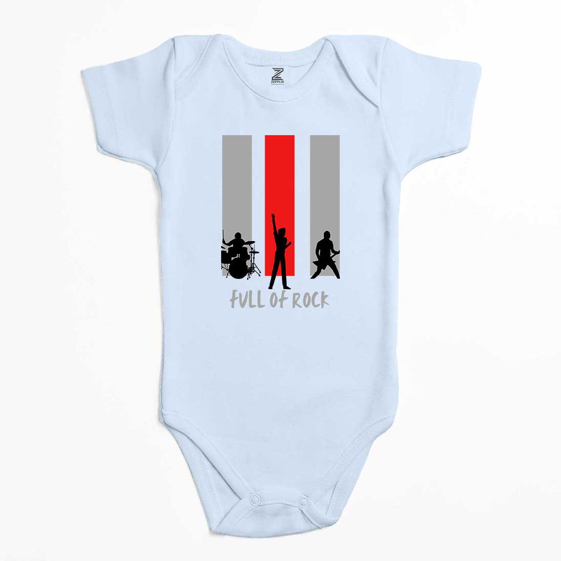 Full Of Rock Renkli Bebek Body Zıbın
