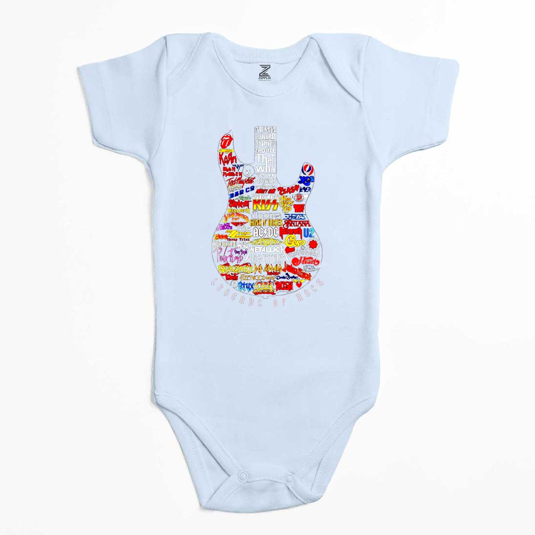 Legends Rock Renkli Bebek Body Zıbın