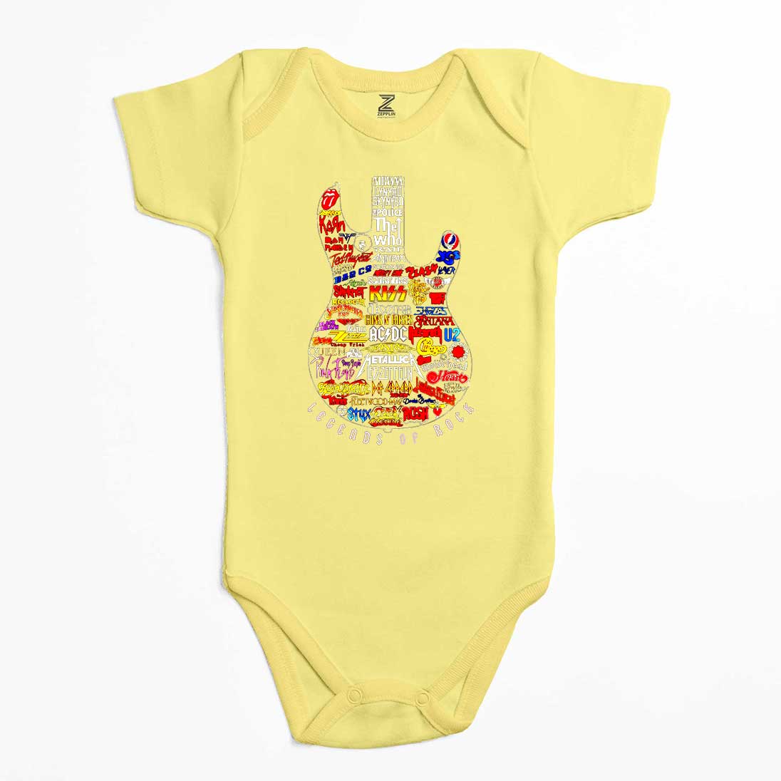 Legends Rock Renkli Bebek Body Zıbın