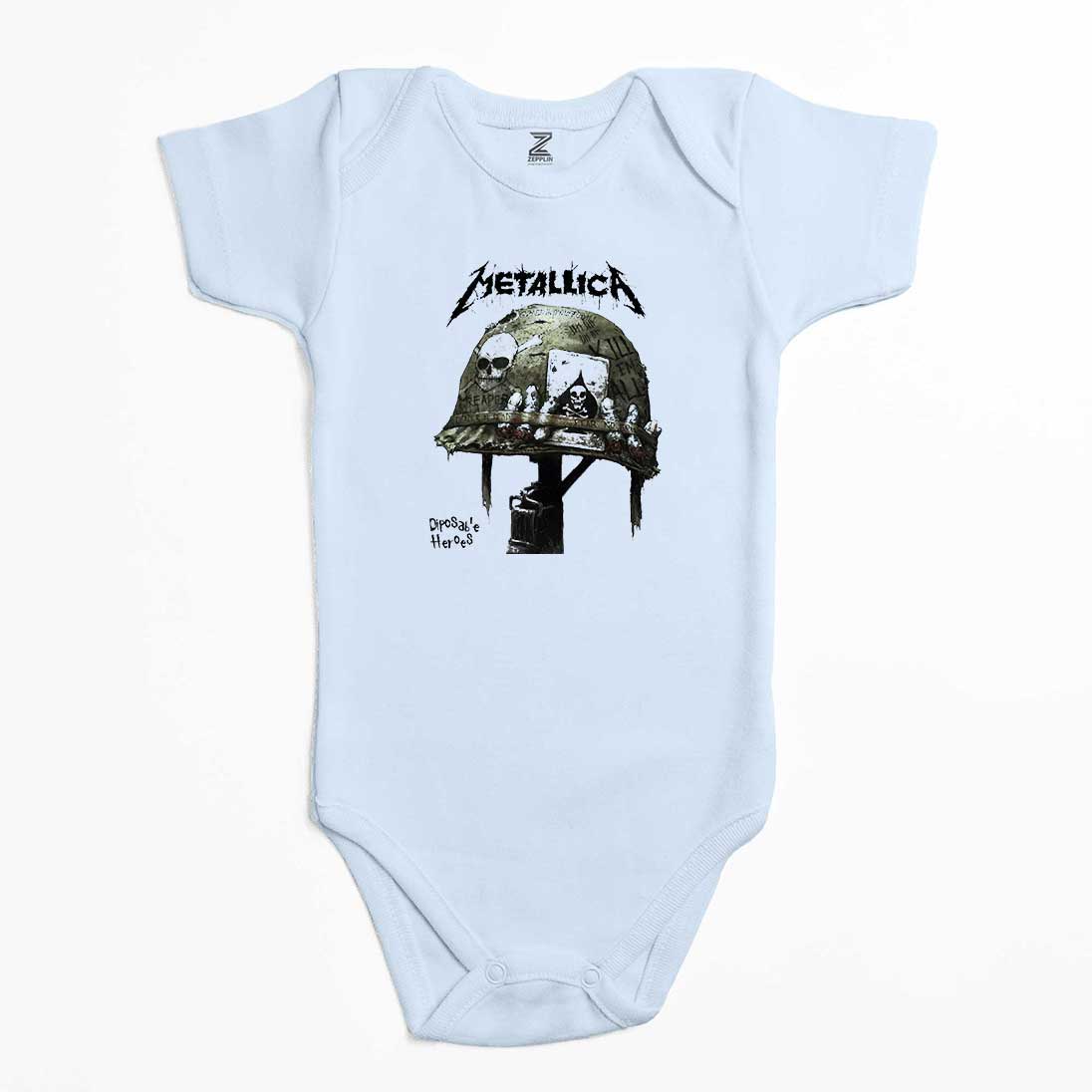 Metallica Diposab e Heroes Renkli Bebek Body Zıbın