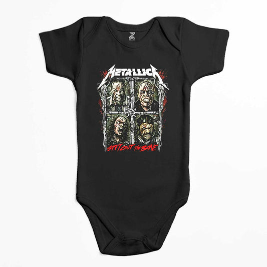 Metallica Spitout The Bone Renkli Bebek Body Zıbın