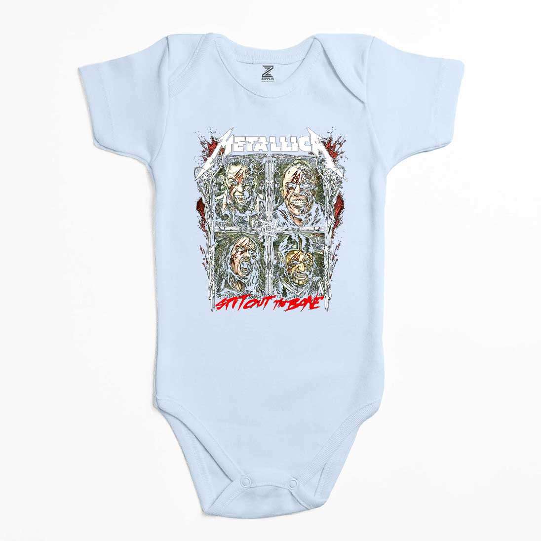 Metallica Spitout The Bone Renkli Bebek Body Zıbın
