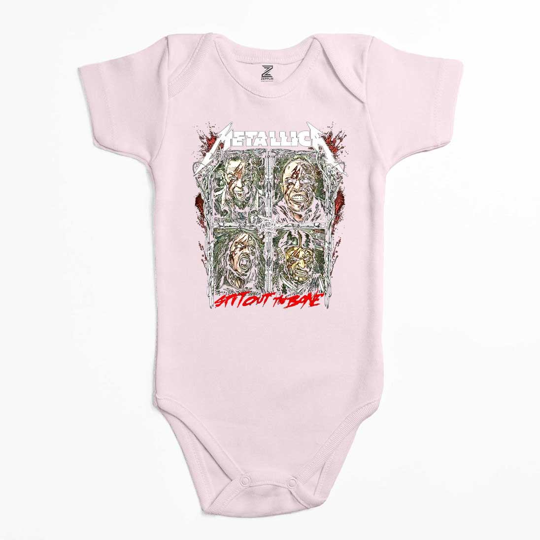 Metallica Spitout The Bone Renkli Bebek Body Zıbın