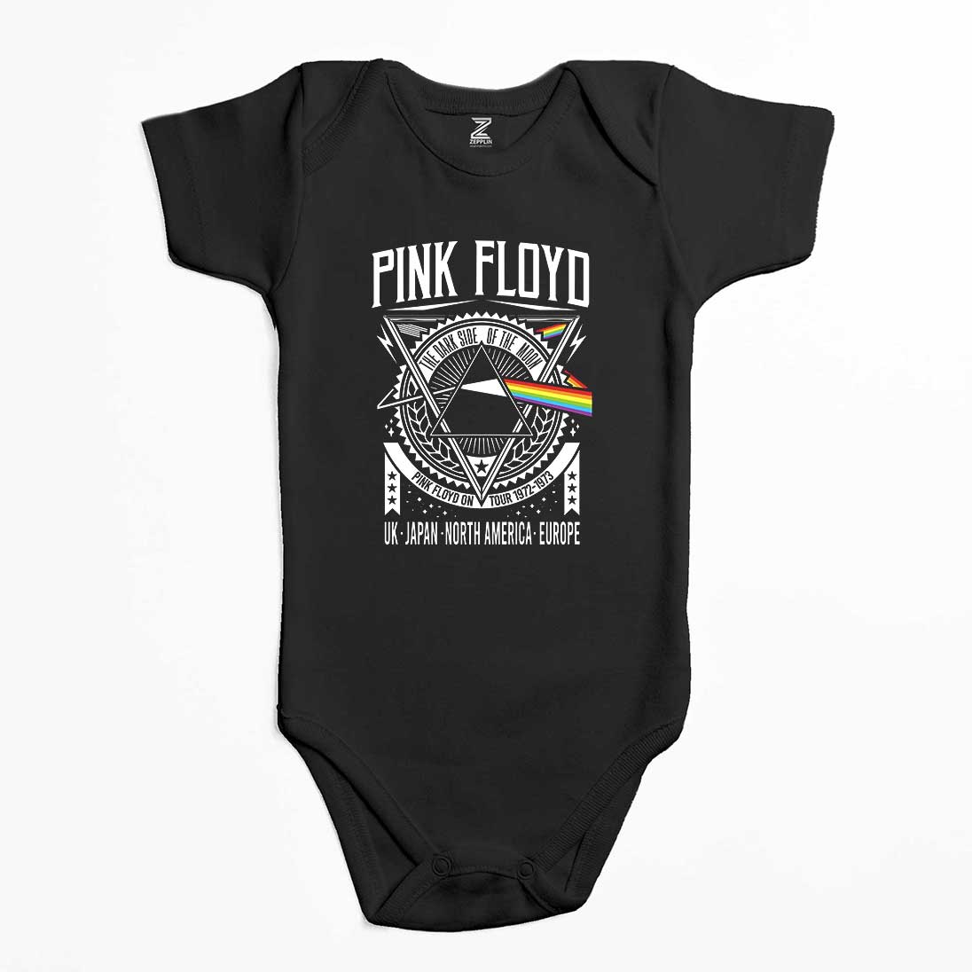 Pink Floyd Tour 1972 1973 Renkli Bebek Body Zıbın