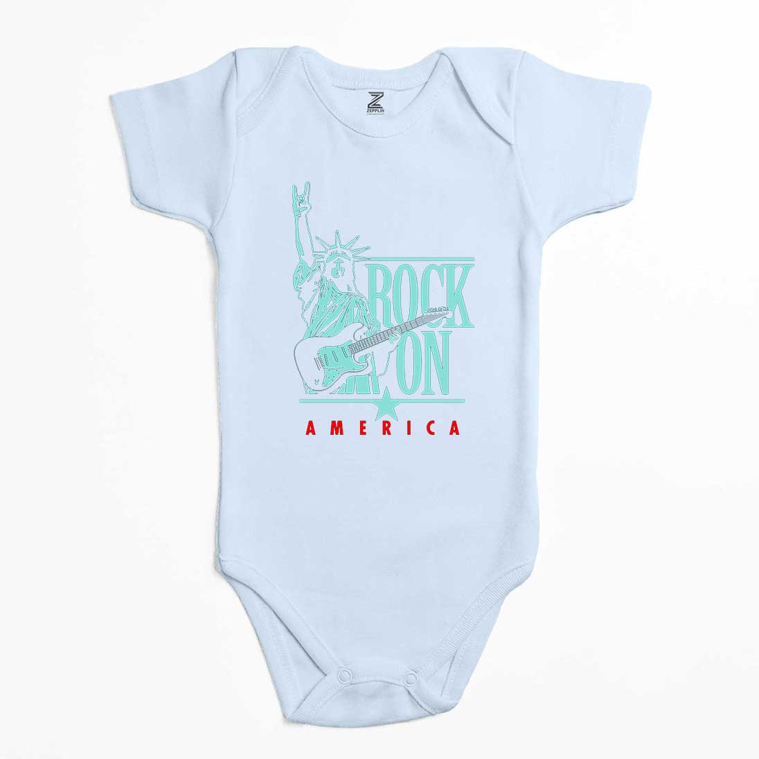 Rock On America Renkli Bebek Body Zıbın