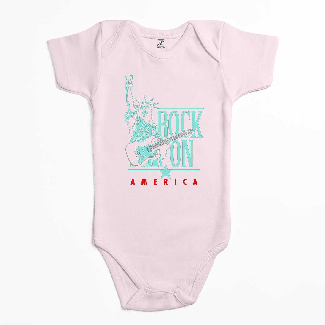 Rock On America Renkli Bebek Body Zıbın