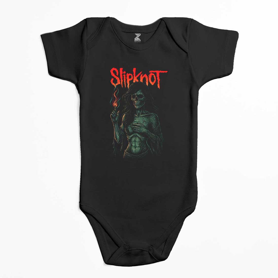 Slipknot Female Skeleton Hot Renkli Bebek Body Zıbın