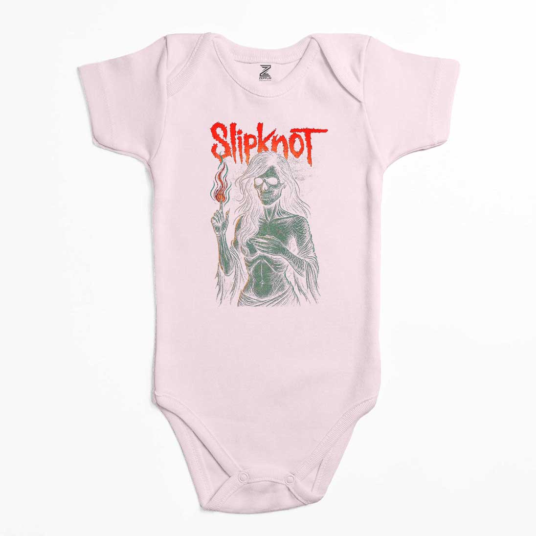 Slipknot Female Skeleton Hot Renkli Bebek Body Zıbın