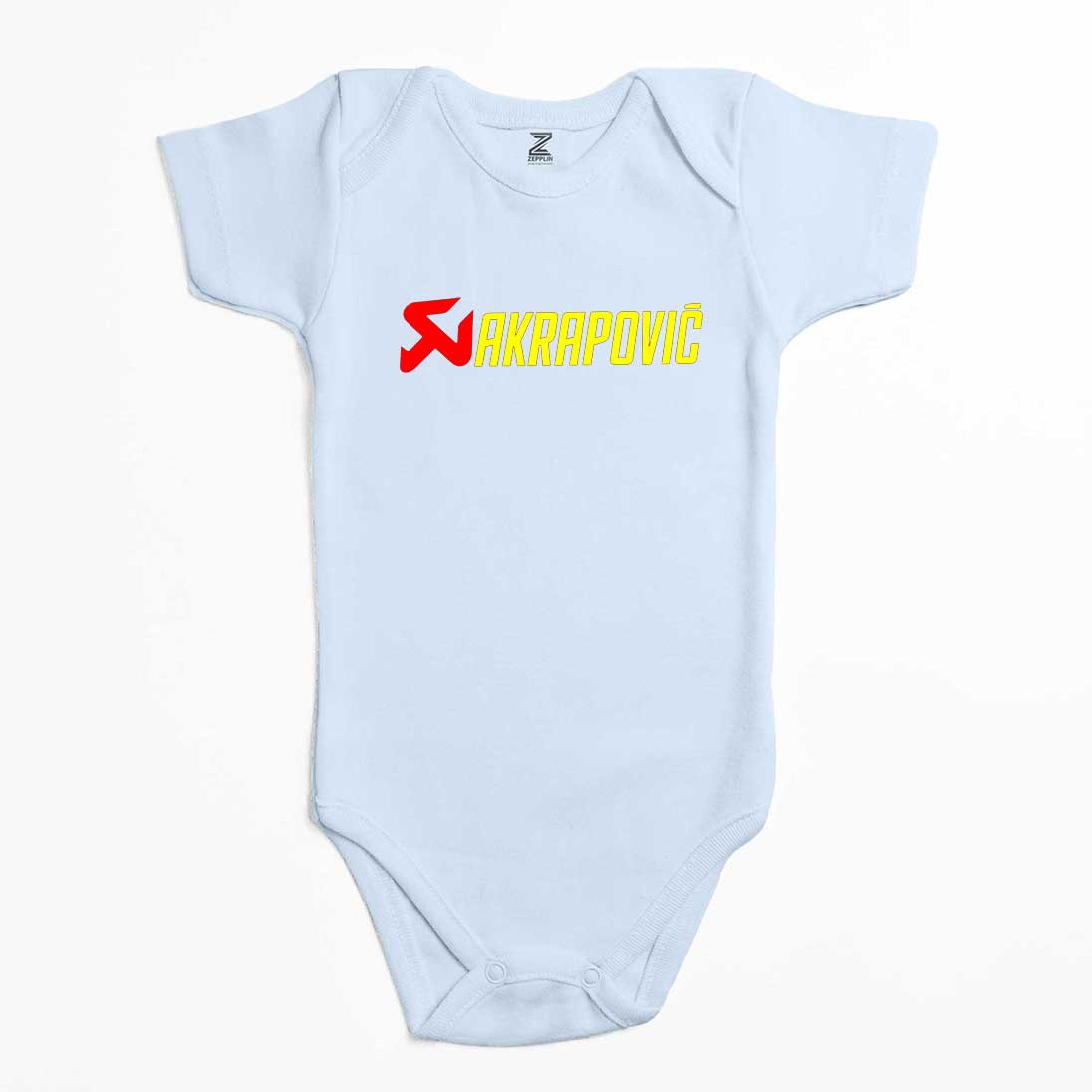 Akrapovic Logo Text Renkli Bebek Body Zıbın
