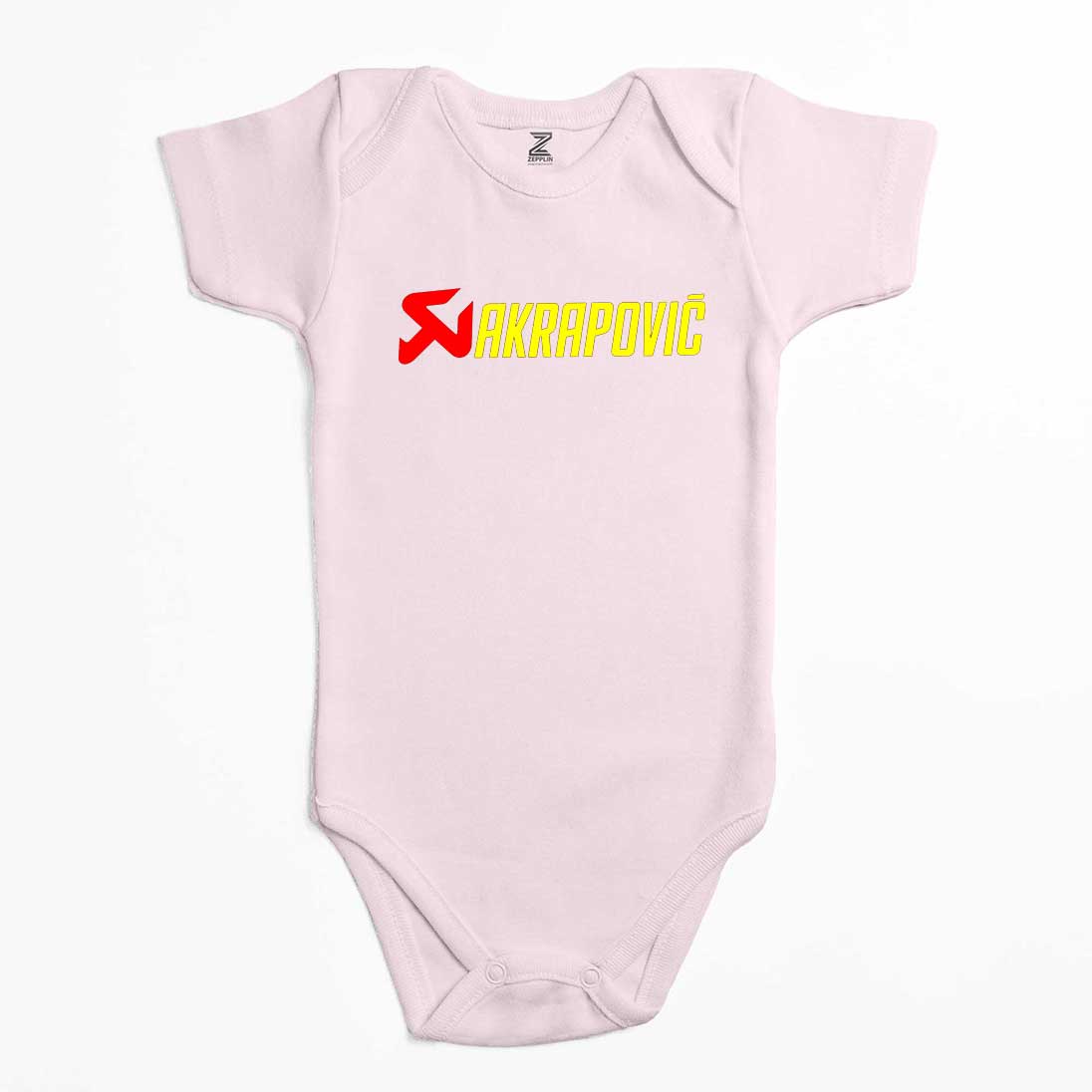 Akrapovic Logo Text Renkli Bebek Body Zıbın