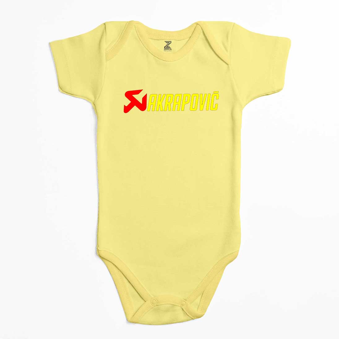 Akrapovic Logo Text Renkli Bebek Body Zıbın