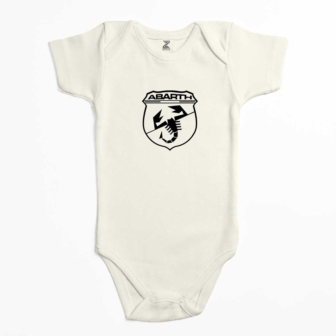 Abarth Black Logo Renkli Bebek Body Zıbın
