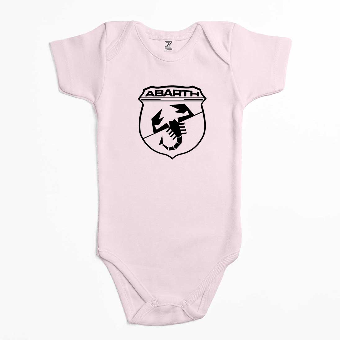 Abarth Black Logo Renkli Bebek Body Zıbın