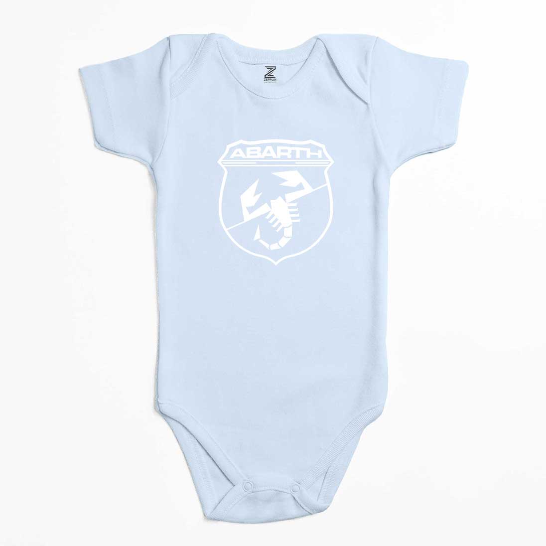 Abarth White Logo Renkli Bebek Body Zıbın