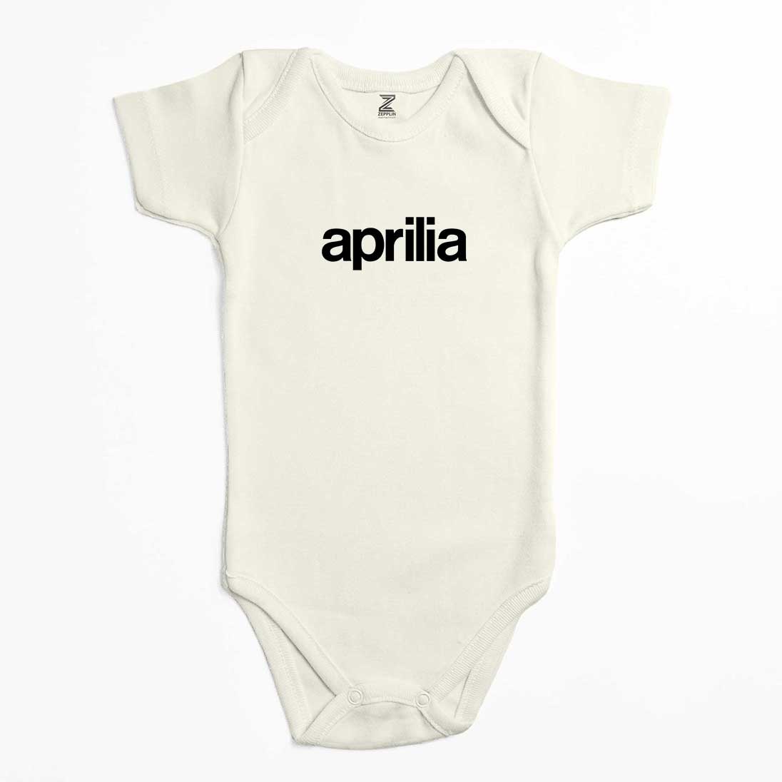 Aprilia Text Logo Renkli Bebek Body Zıbın