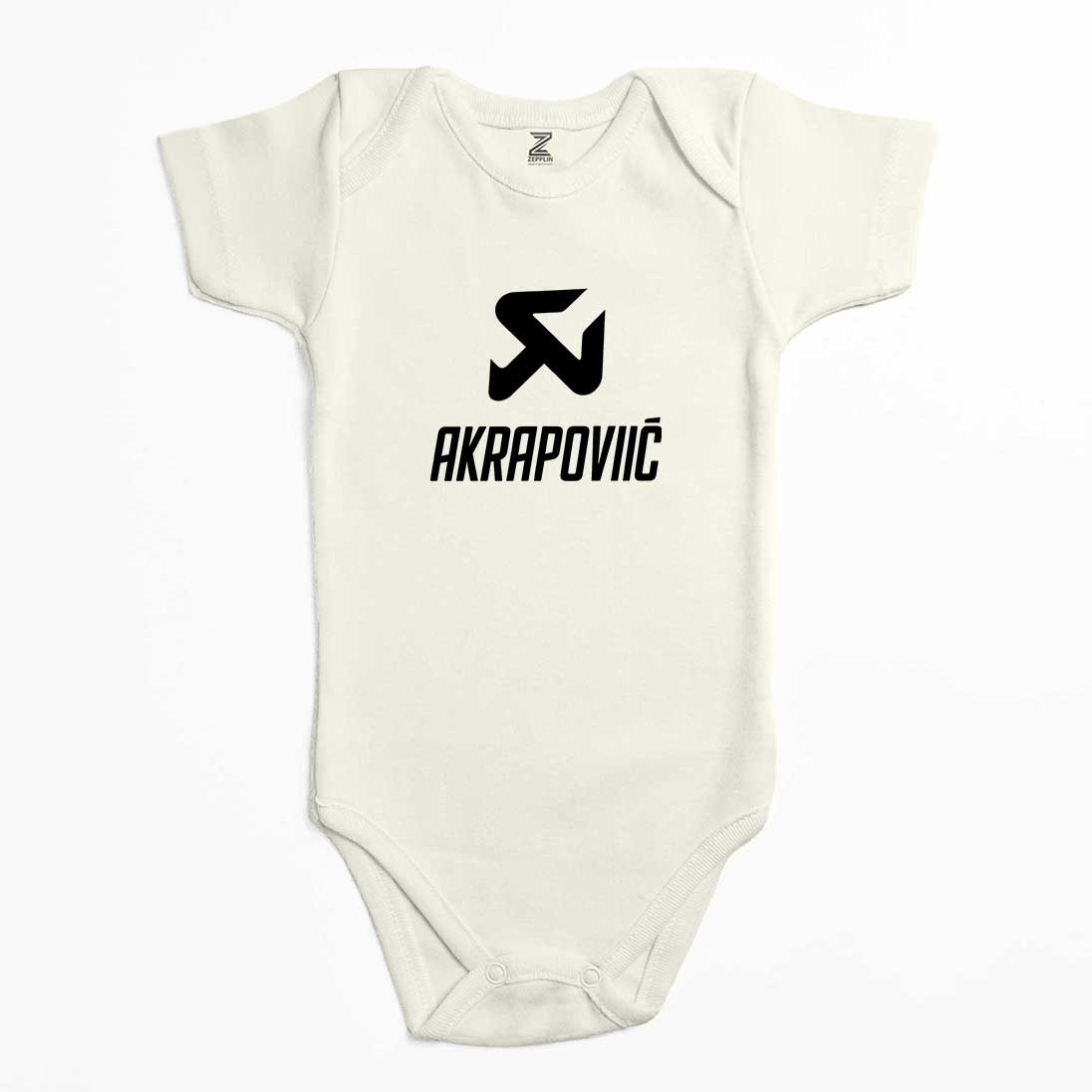 Akrapovic Black Logo Renkli Bebek Body Zıbın