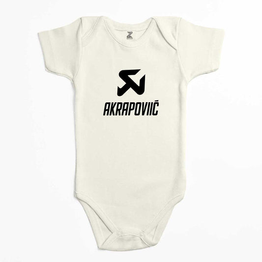 Akrapovic Black Logo Renkli Bebek Body Zıbın