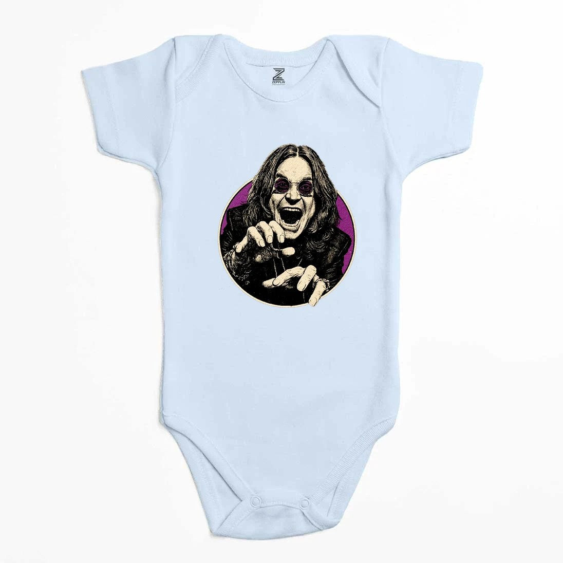 Ozzy Osbourne Portre Renkli Bebek Body Zıbın