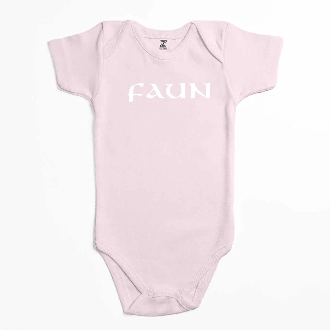 Faun Text Logo Renkli Bebek Body Zıbın