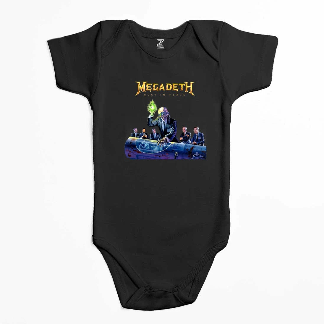 Megadeth Rust İn Peace New Renkli Bebek Body Zıbın