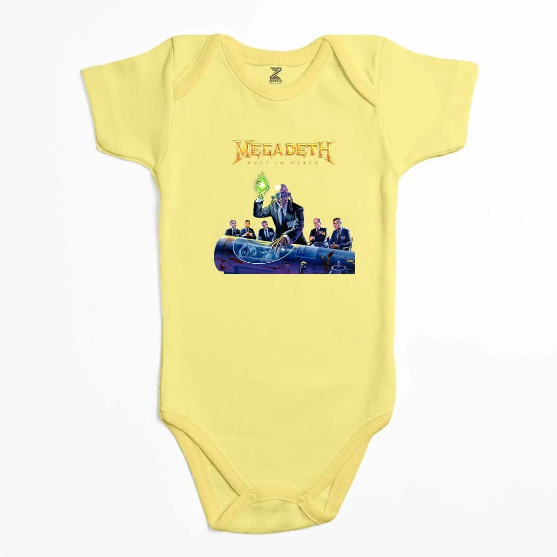 Megadeth Rust İn Peace New Renkli Bebek Body Zıbın
