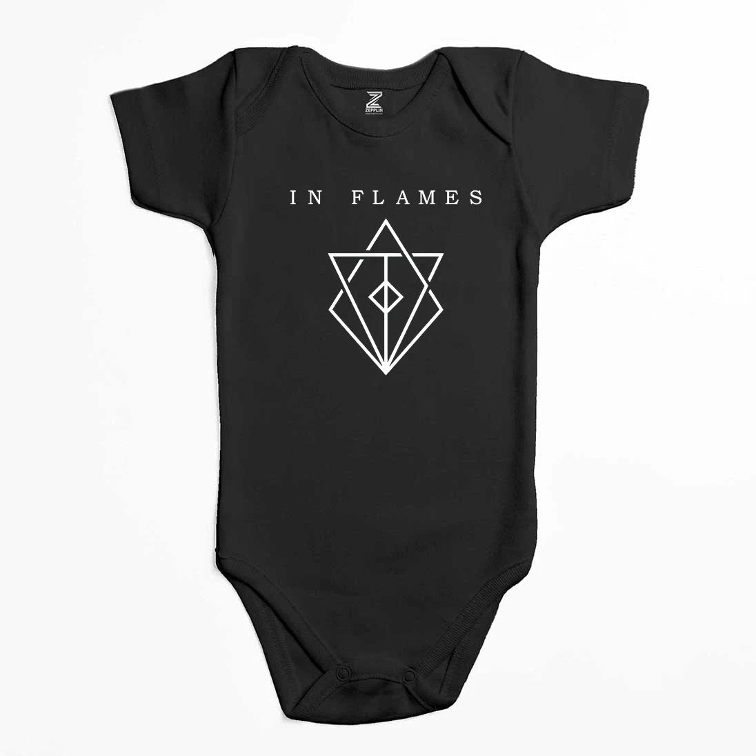 In Flames Symbol Logo Renkli Bebek Body Zıbın