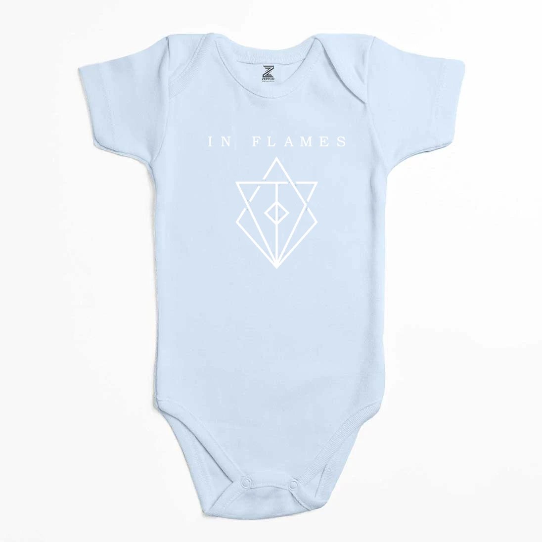 In Flames Symbol Logo Renkli Bebek Body Zıbın
