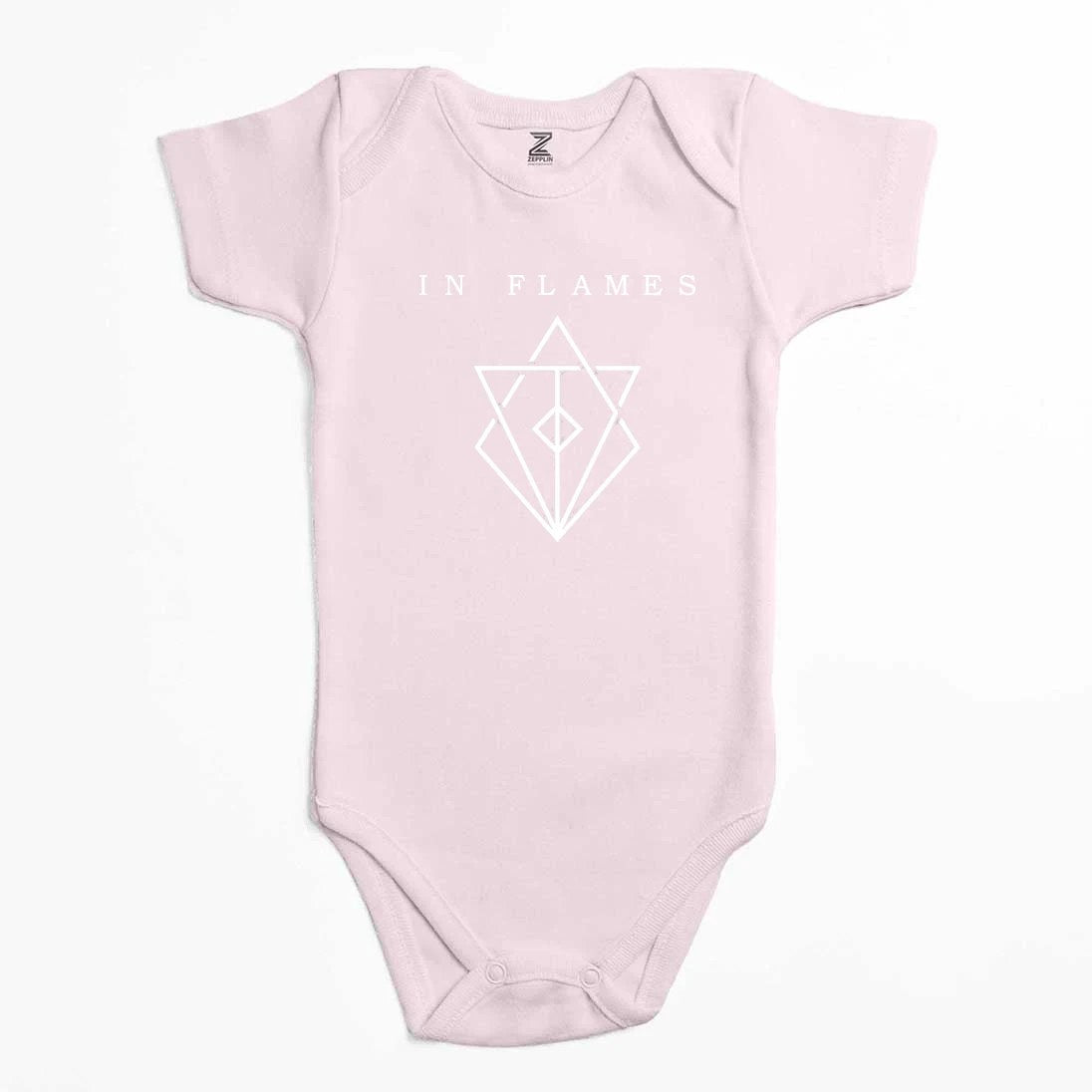 In Flames Symbol Logo Renkli Bebek Body Zıbın