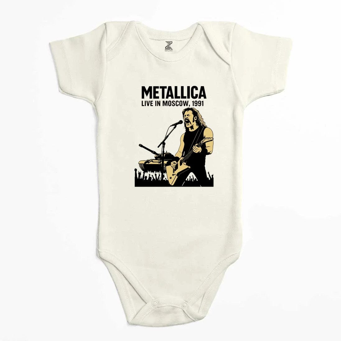 Metallica Live İn Moscow Renkli Bebek Body Zıbın
