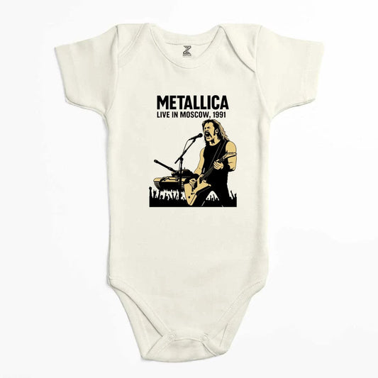 Metallica Live İn Moscow Renkli Bebek Body Zıbın
