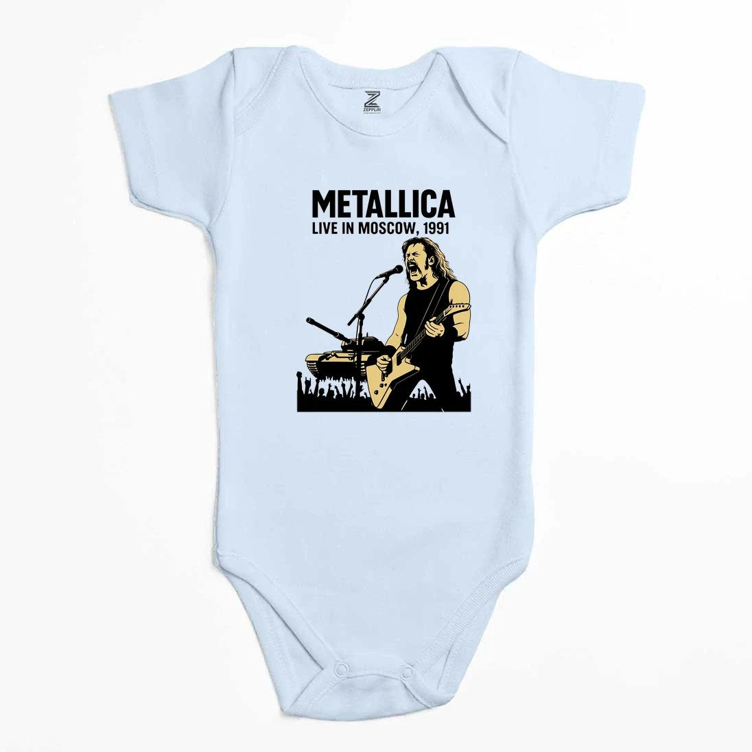 Metallica Live İn Moscow Renkli Bebek Body Zıbın