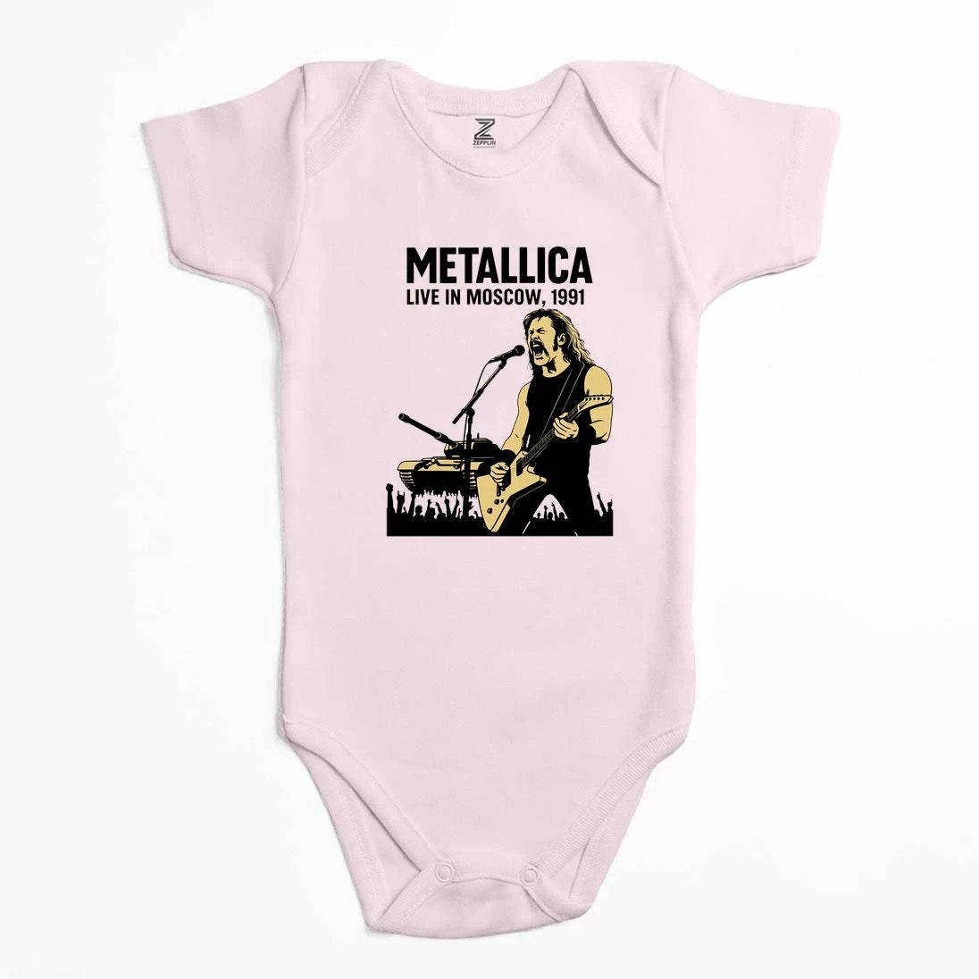 Metallica Live İn Moscow Renkli Bebek Body Zıbın