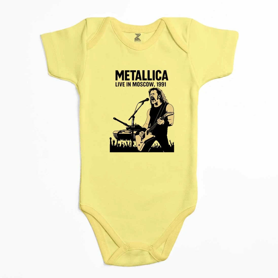 Metallica Live İn Moscow Renkli Bebek Body Zıbın
