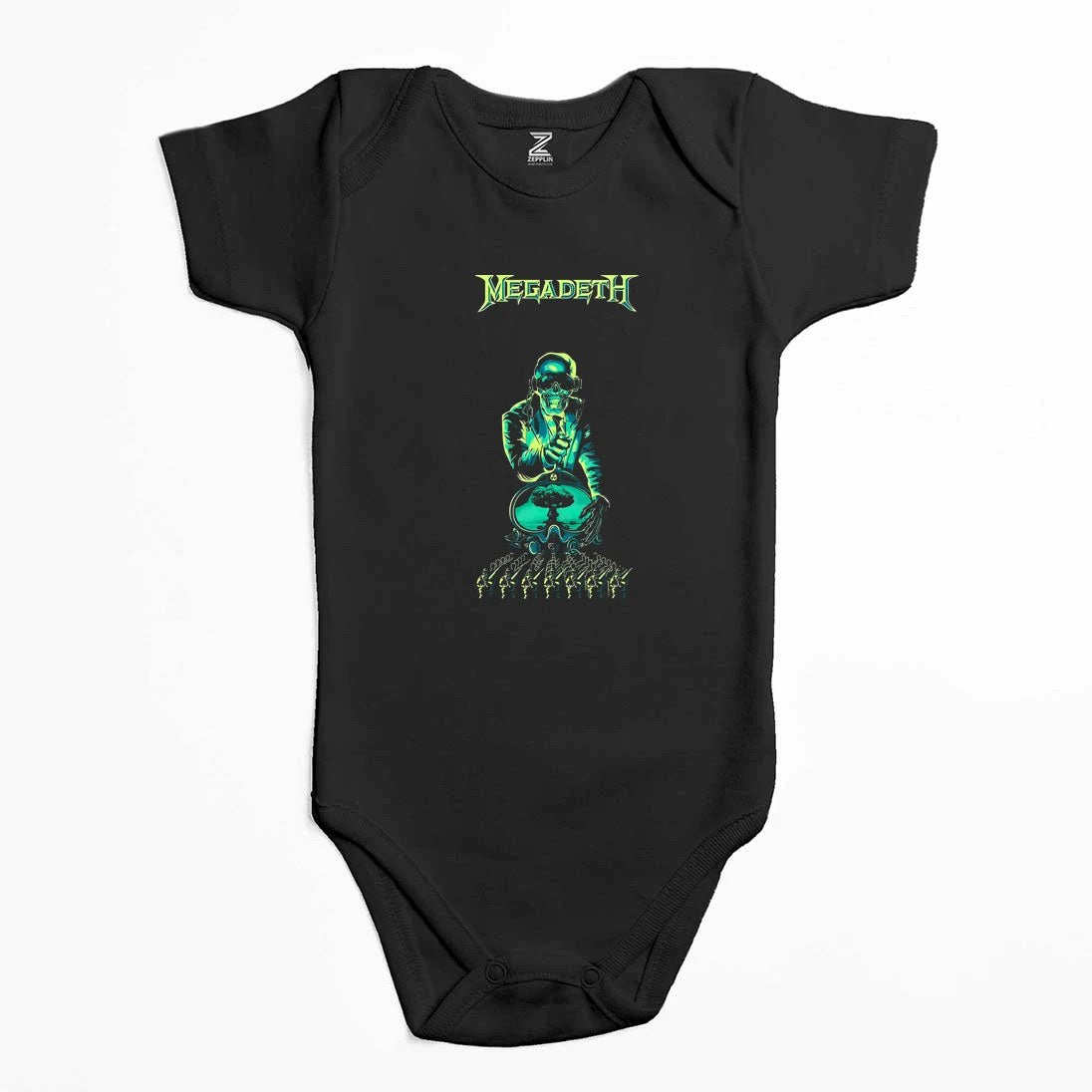 Megadeth Nuke Renkli Bebek Body Zıbın