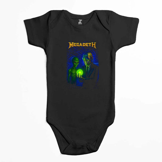 Megadeth Rust in Peace Alien Renkli Bebek Body Zıbın