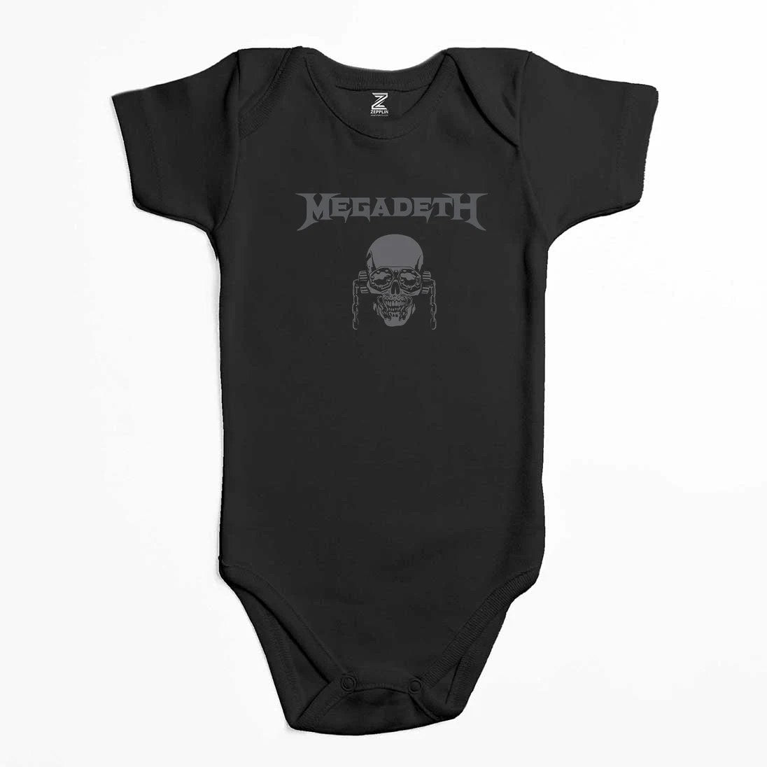 Megadeth Vic Rattlehead Skull Renkli Bebek Body Zıbın