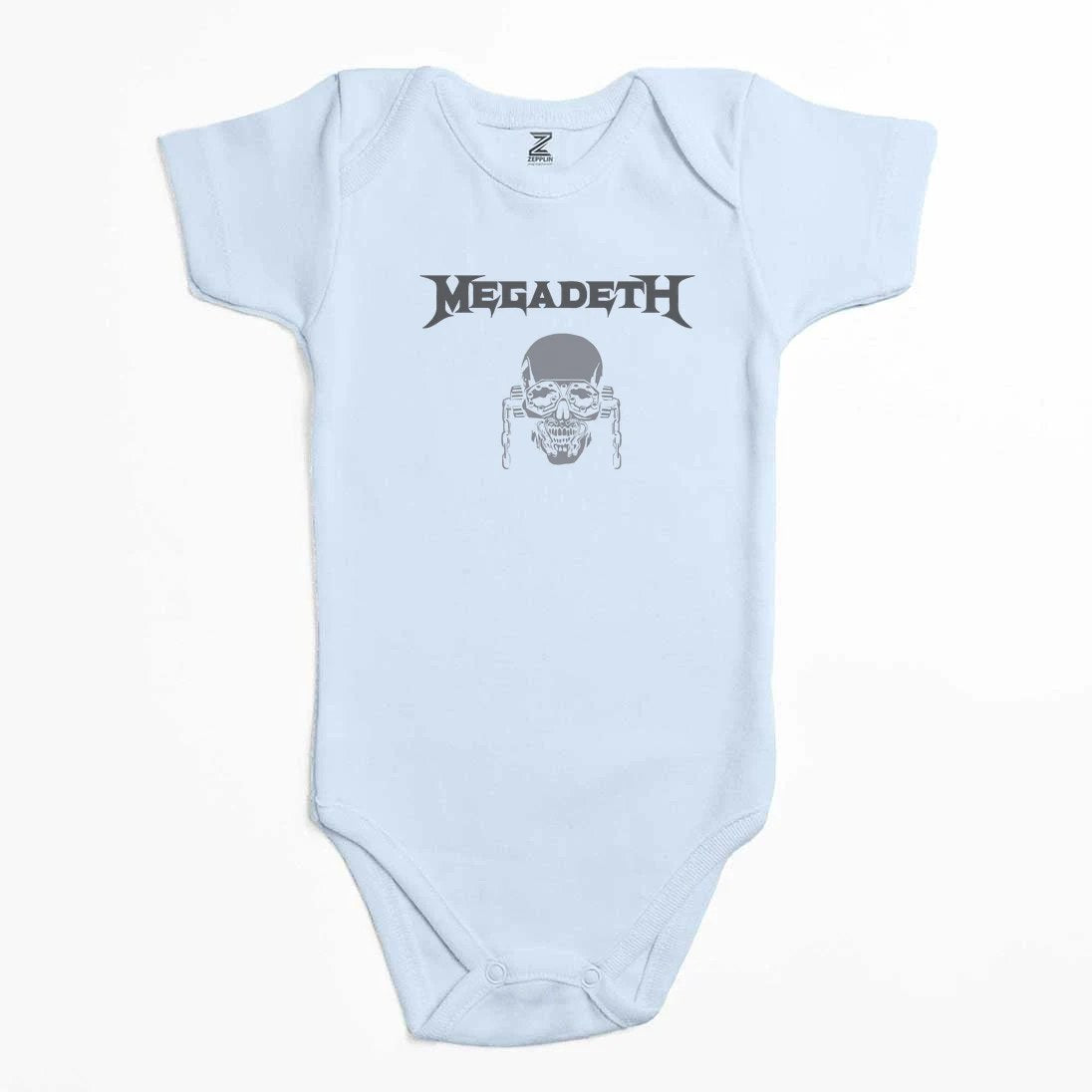 Megadeth Vic Rattlehead Skull Renkli Bebek Body Zıbın