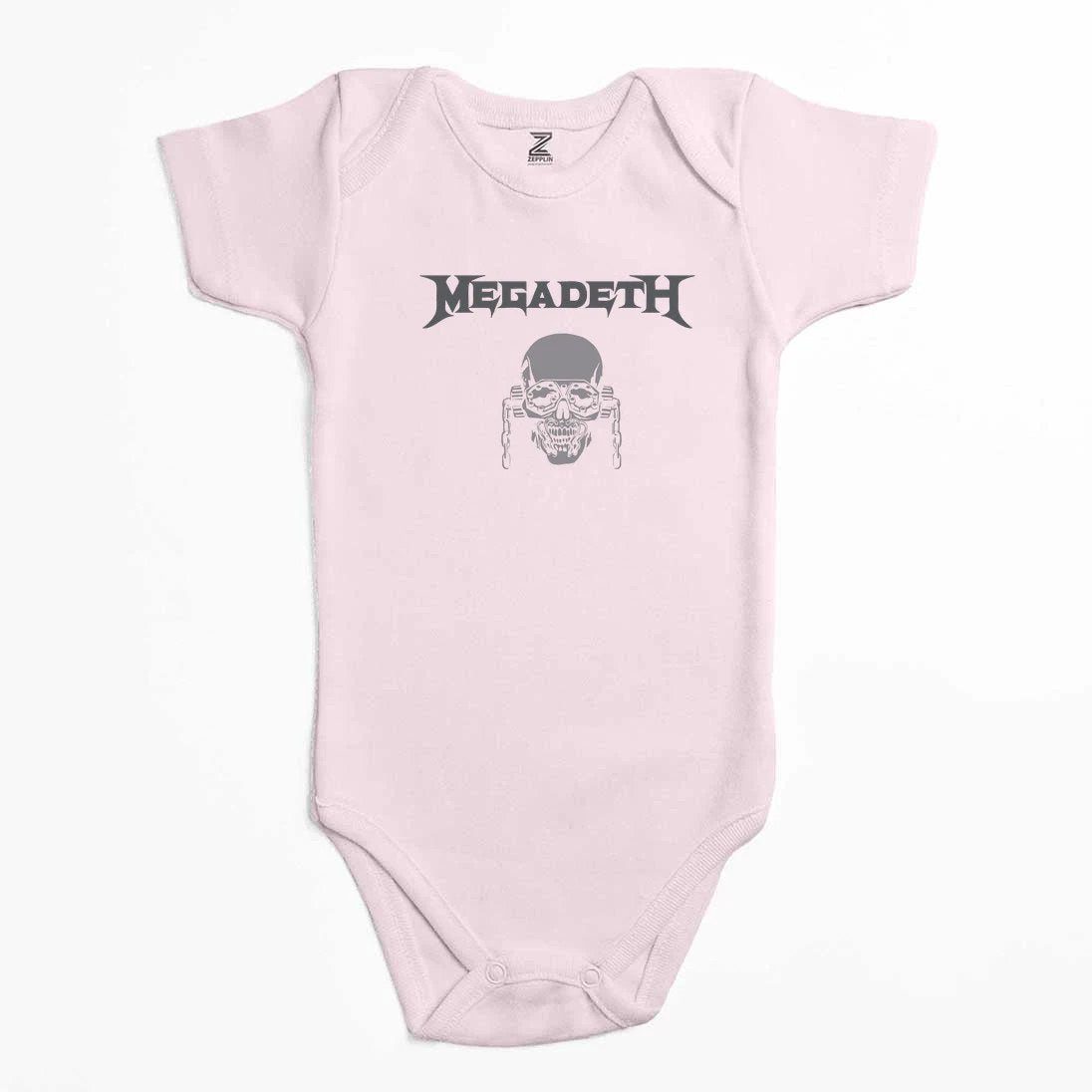 Megadeth Vic Rattlehead Skull Renkli Bebek Body Zıbın