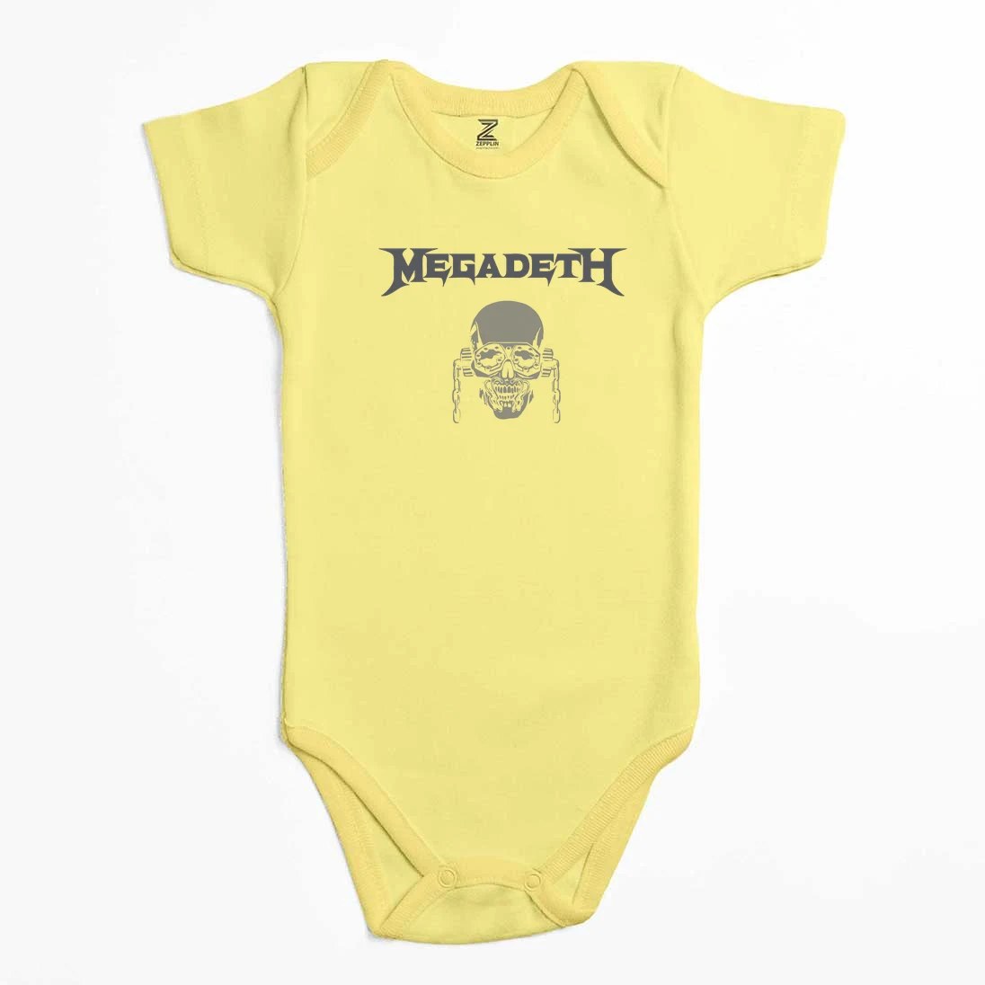 Megadeth Vic Rattlehead Skull Renkli Bebek Body Zıbın