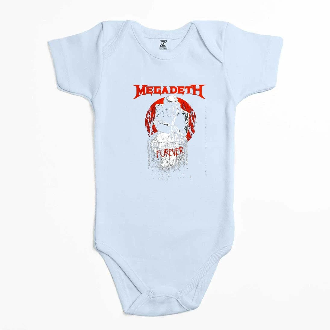 Megadeth Forever on Reels Renkli Bebek Body Zıbın