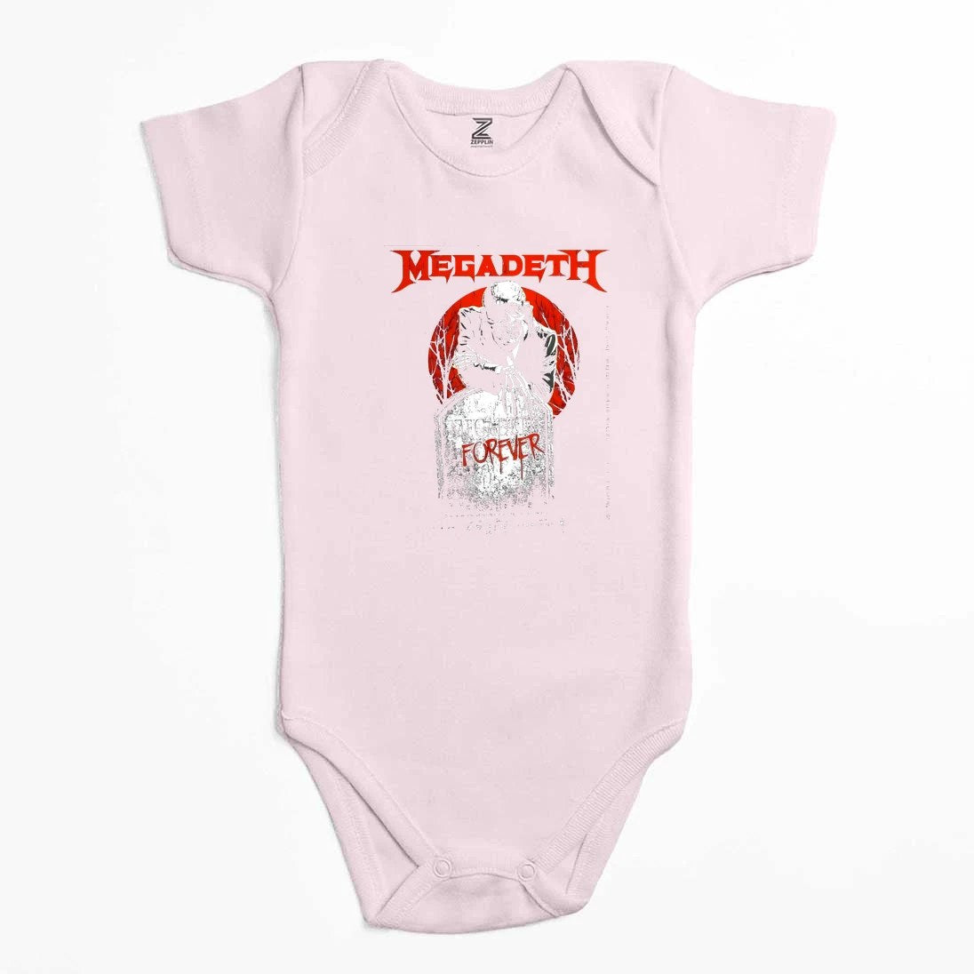 Megadeth Forever on Reels Renkli Bebek Body Zıbın