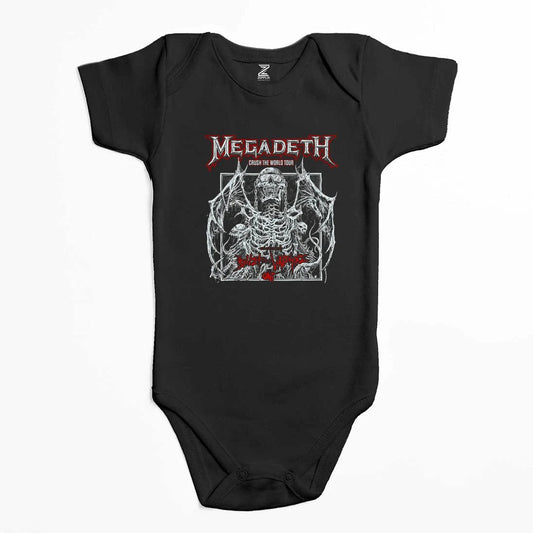 Megadeth Crush The World Renkli Bebek Body Zıbın