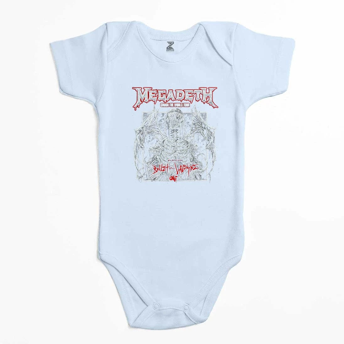 Megadeth Crush The World Renkli Bebek Body Zıbın