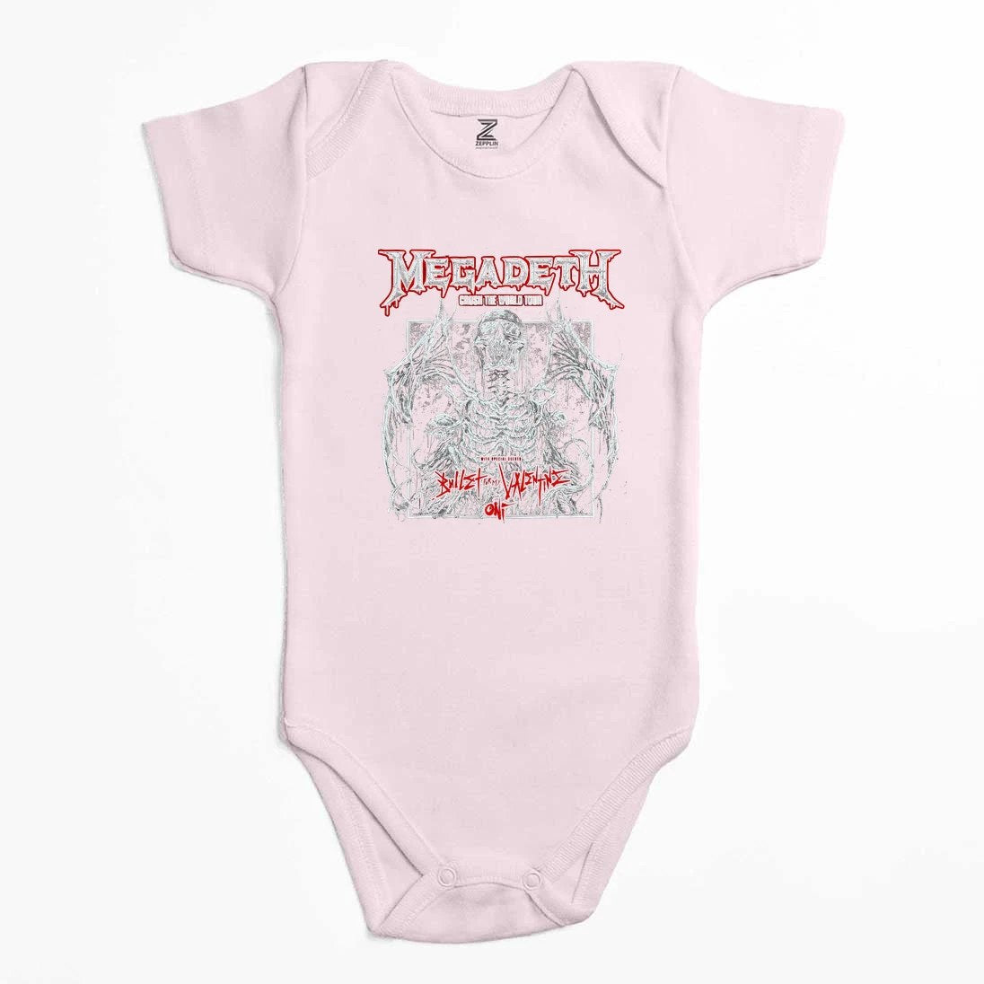 Megadeth Crush The World Renkli Bebek Body Zıbın