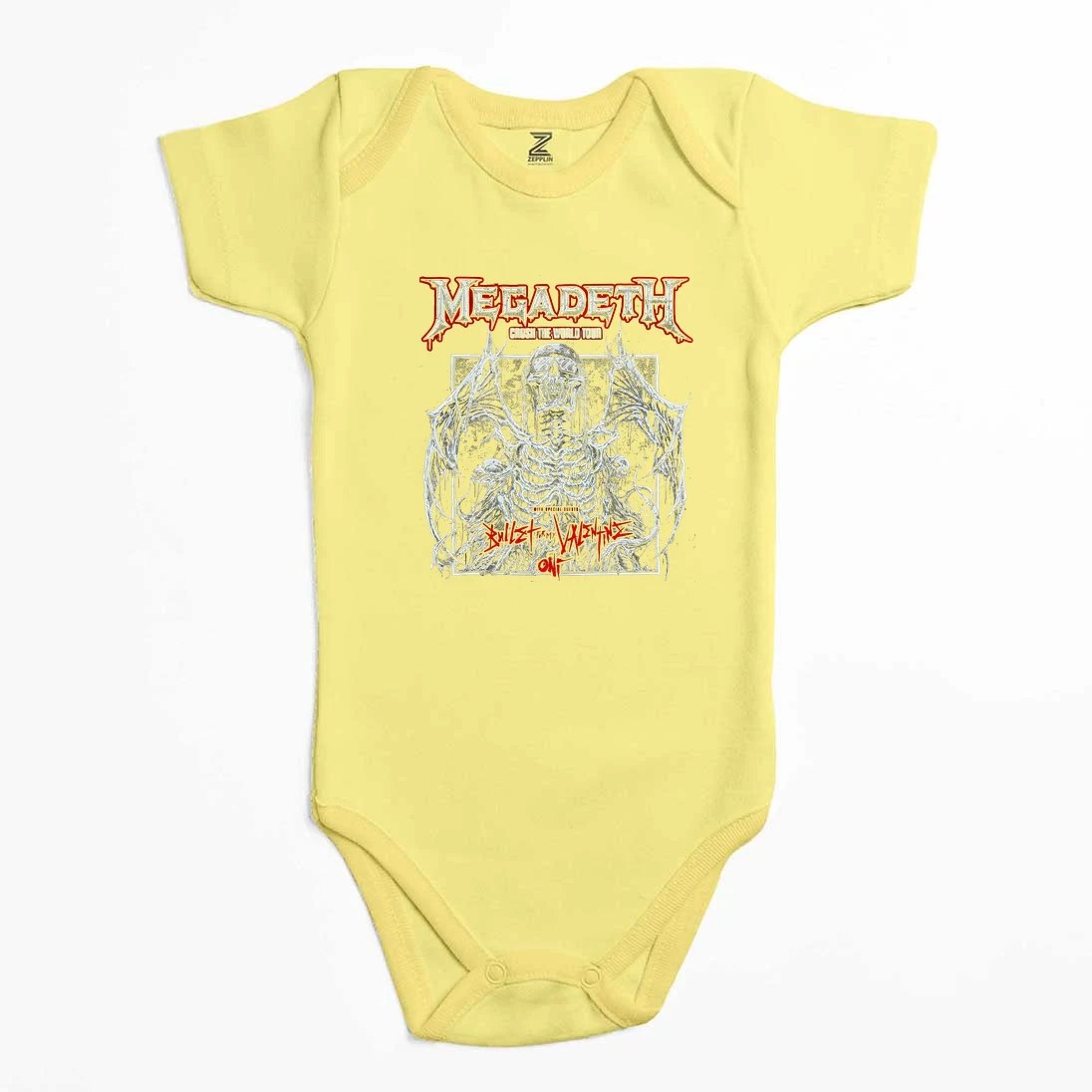 Megadeth Crush The World Renkli Bebek Body Zıbın