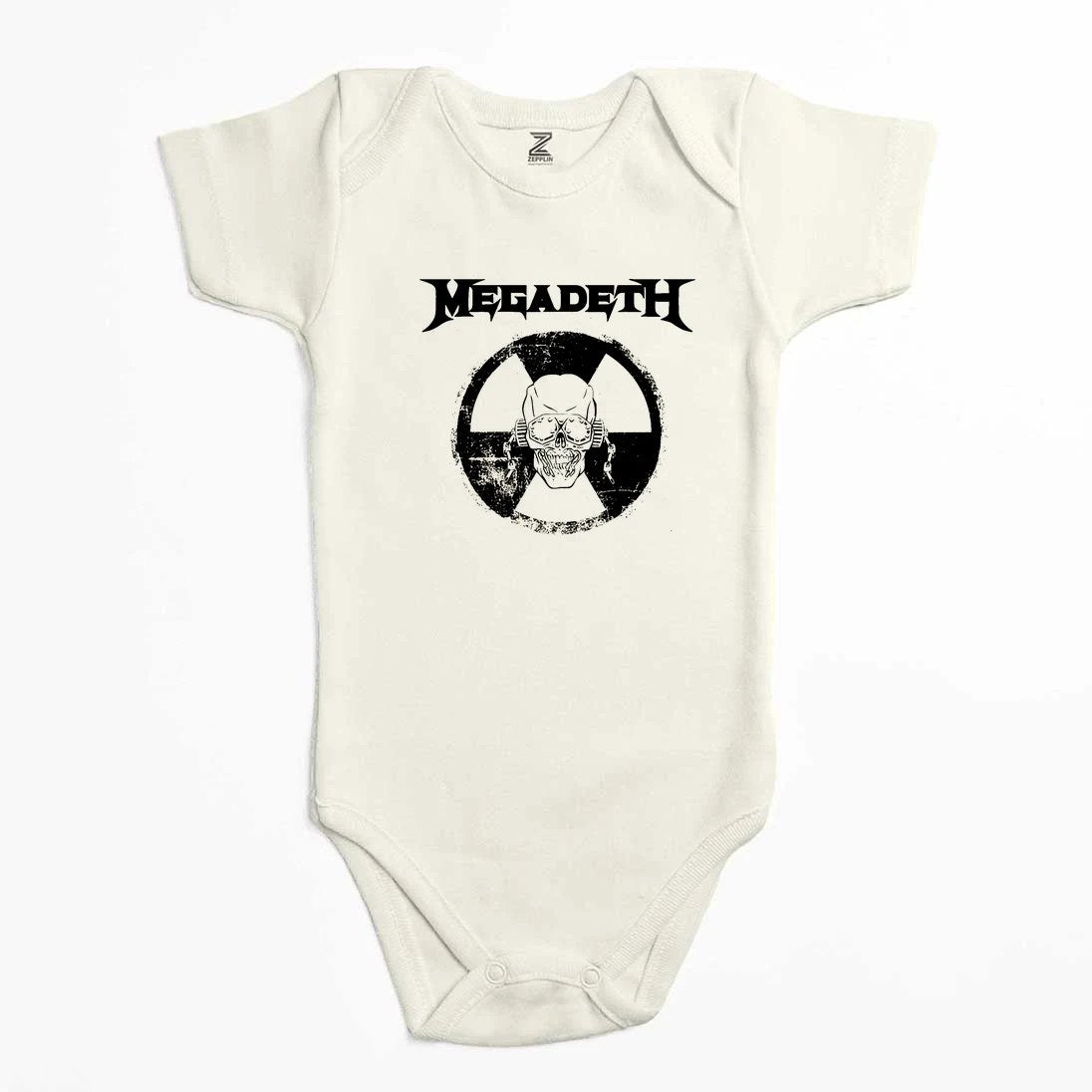 Megadeth WARNING Renkli Bebek Body Zıbın