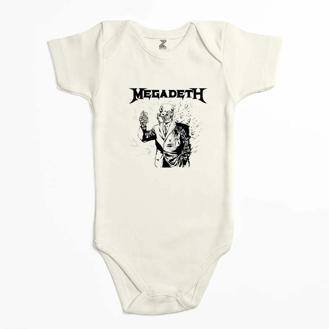 Megadeth Vic Rattlehead Portre Renkli Bebek Body Zıbın